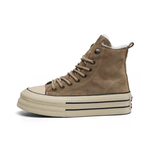 TUOPIN Skateboard Shoes Women's High-Top