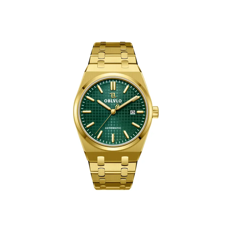OBLVLO Mechanical Movement Watch Men's Watches White Dial-20