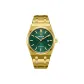 Green Base Gold-Tone Steel Band