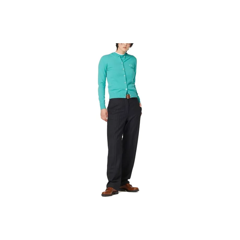 MIU MIU Striped Tailored Trousers-1