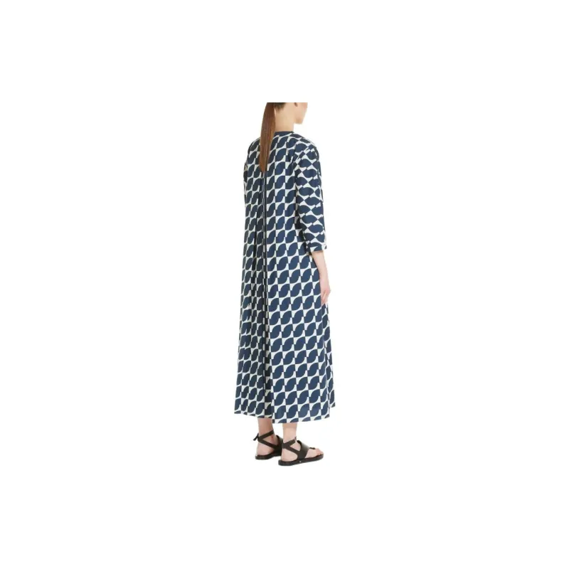 'S MAX MARA Long-Sleeved Dresses Women's Dark Blue-2