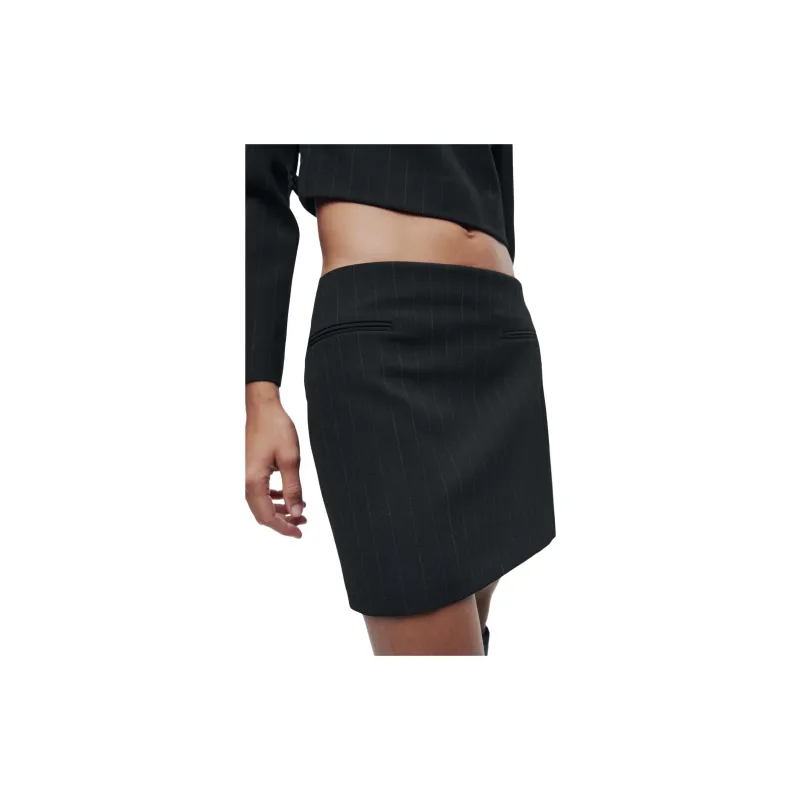 ZARA Casual Short Skirts Women's Black-3
