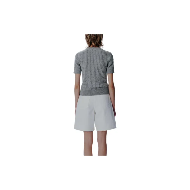 MARITHE FRANCOIS GIRBAUD Twill Short Sleeved Knitwear Women's-3