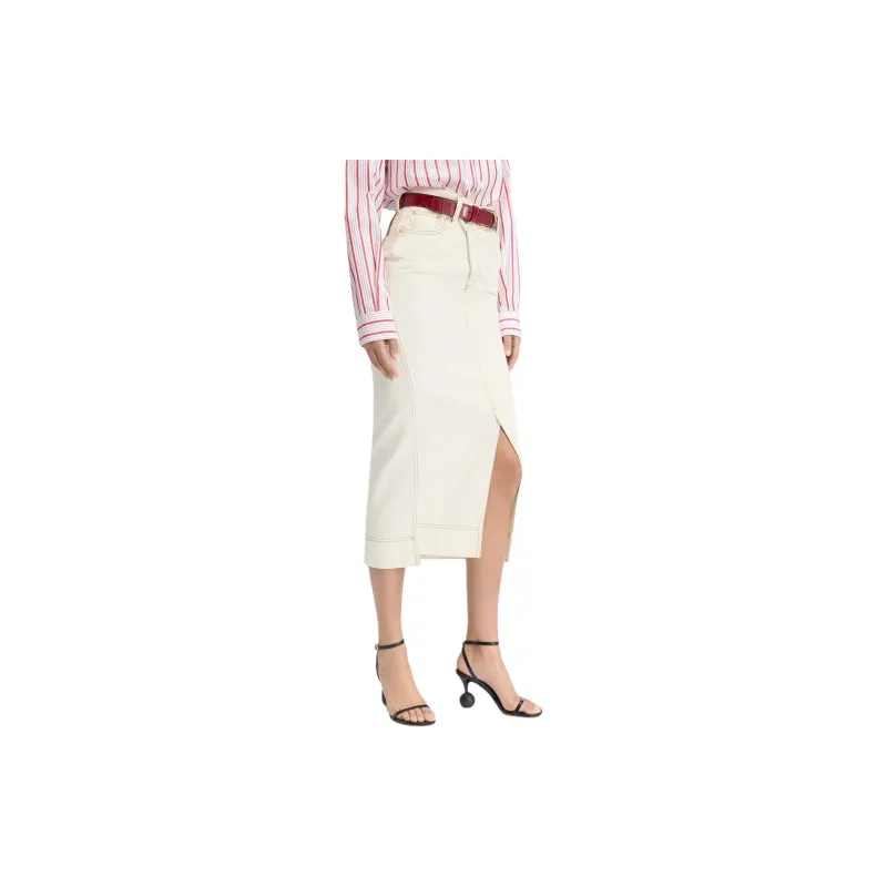 Jacquemus La Jupe De Nîmes 'Off White/Tobacco'-2
