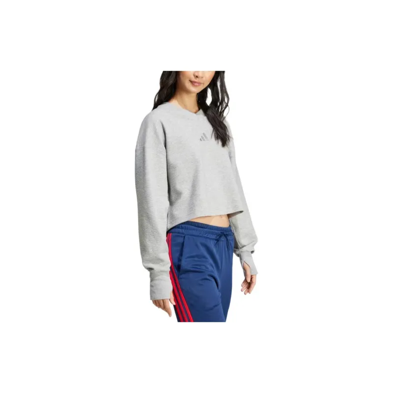 Adidas Free Shipping With AdiClub All Szn Ribbed V-Neck Sweatshirt-3
