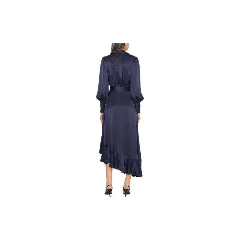 Zimmermann Wrap Satin Midi Dress-3