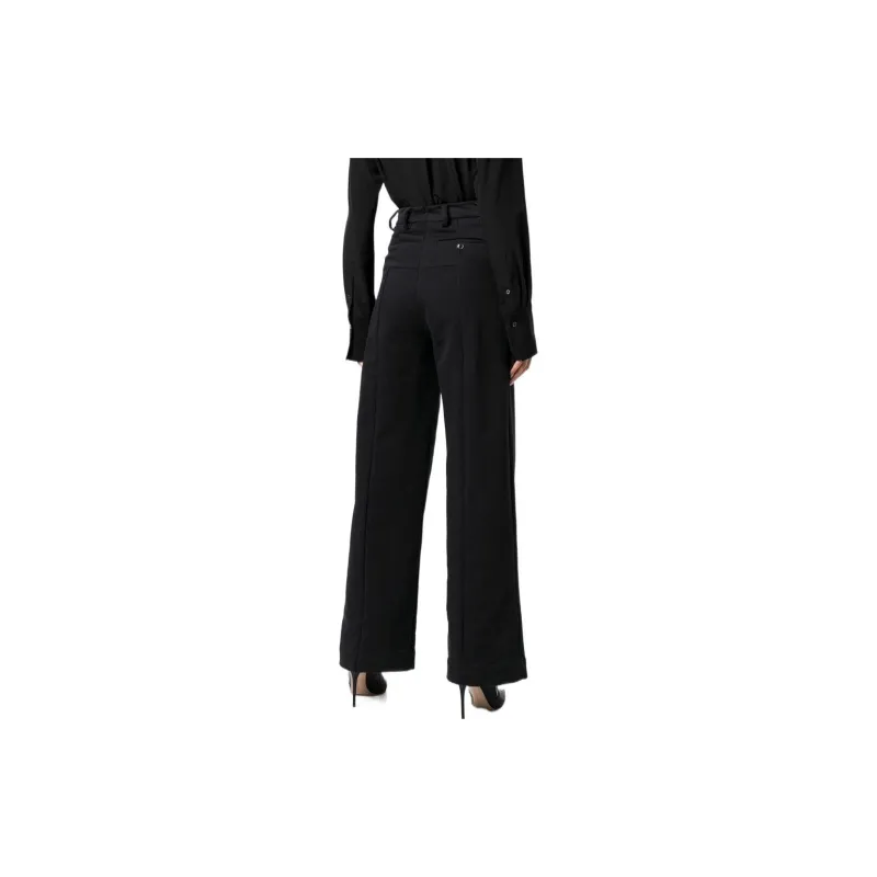 Vetements Wide Leg Molton Tailored Pants 'Black'-2