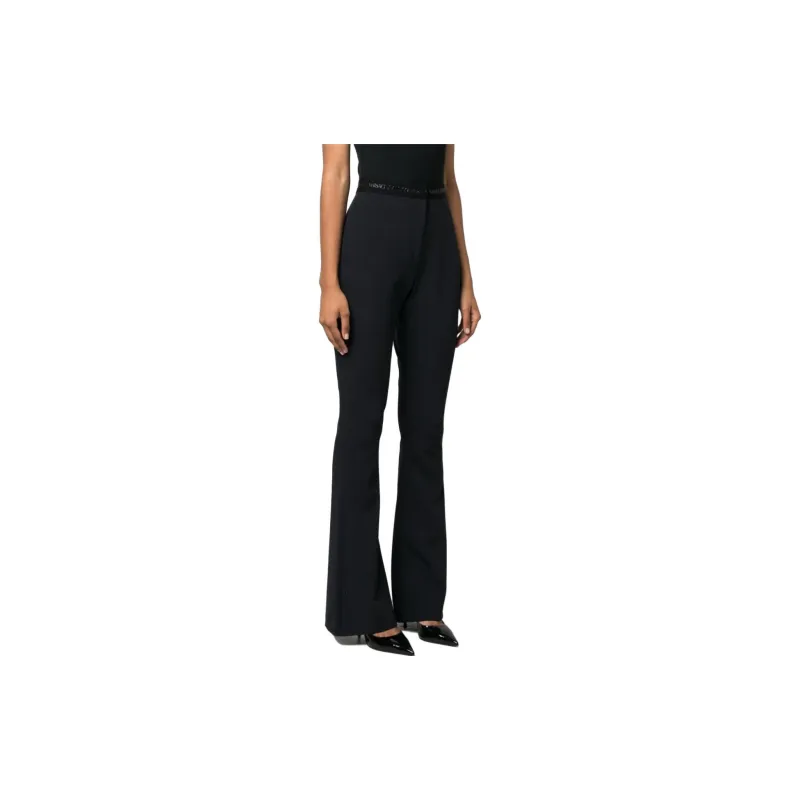VERSACE JEANS COUTURE Logo waistband Flared Trousers-3