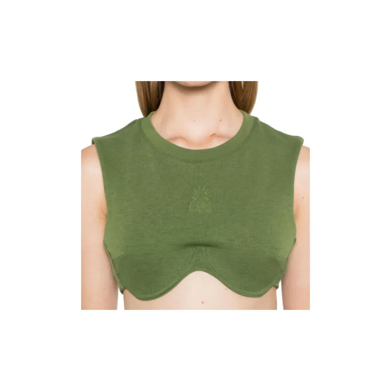 Patrizia Pepe Underwire cup Cropped Tank Top-4