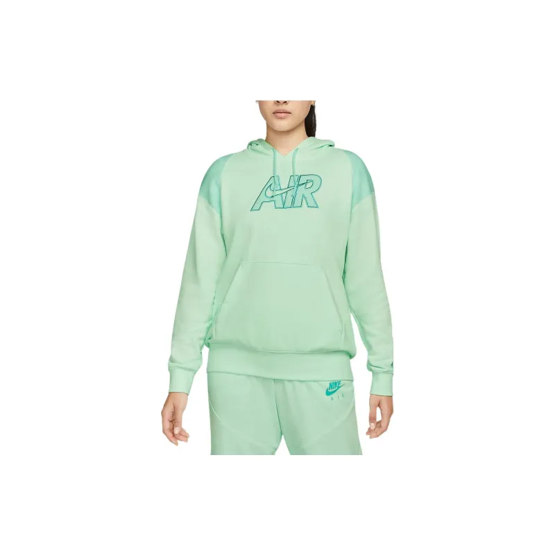 Nike Air Sportswear Knit Hooded Pullover Sweatshirt Green-4