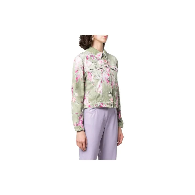 Blumarine Denim Jackets Women's Green-3