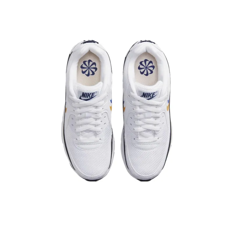 Nike Air Max 90 GS 'Double Swoosh - White Gold Royal'-3