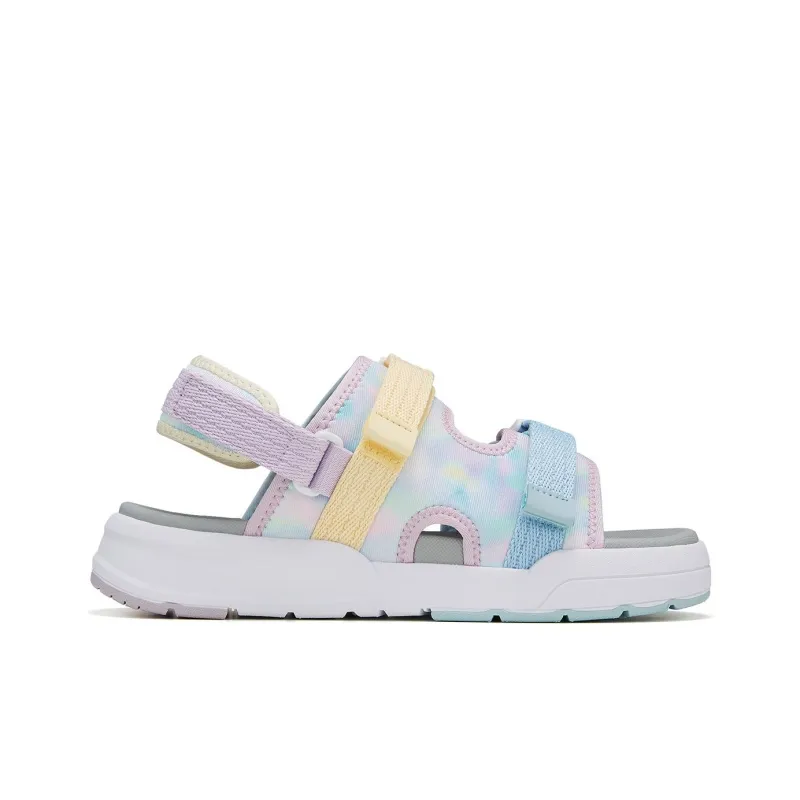 LINING YOUNG Sports Life Collection Anti-Slip Wear-Resistant Children's Sandals Blue Yellow Purple Teenagers-1