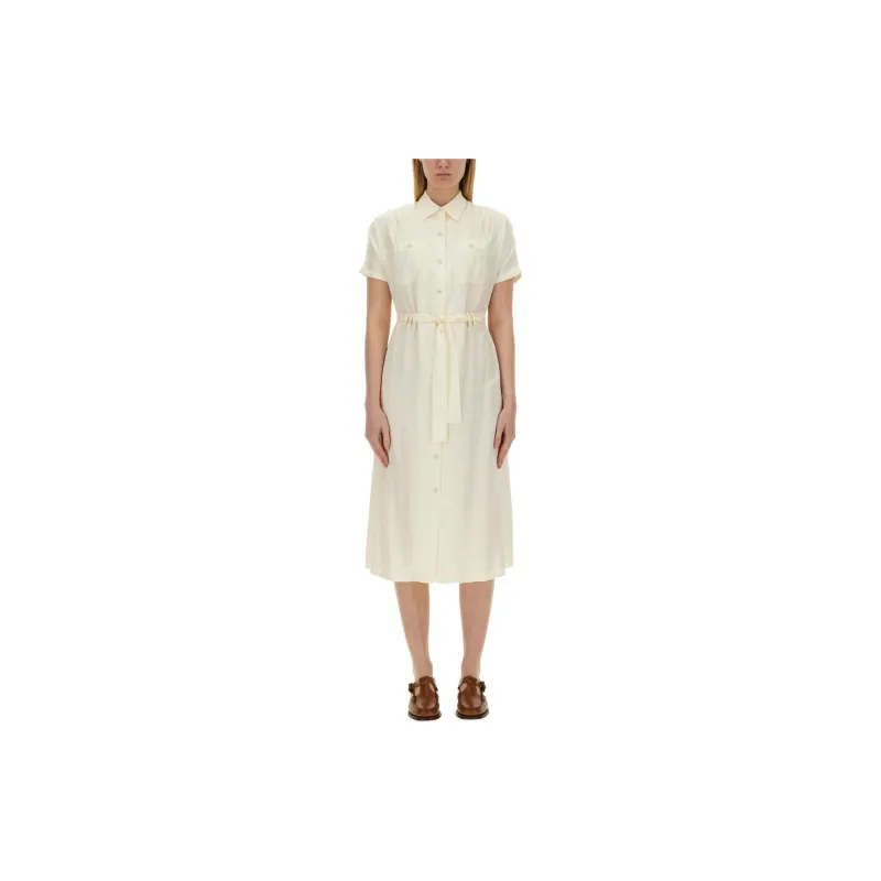 A.P.C Twill Short Sleeved Shirt Dress-2