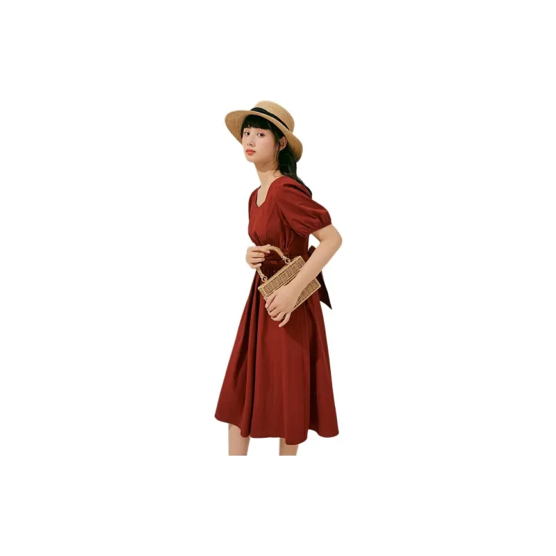 ZIHAN Short Sleeved Dress Women's-4