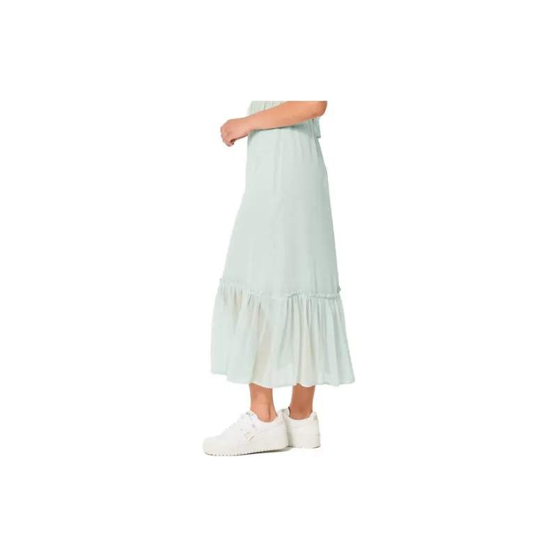 Hollister Casual Long Skirts Women's Mint Green-2
