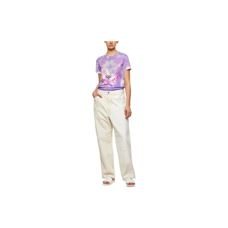 DIESEL T-Shirts Women's Light Purple-2