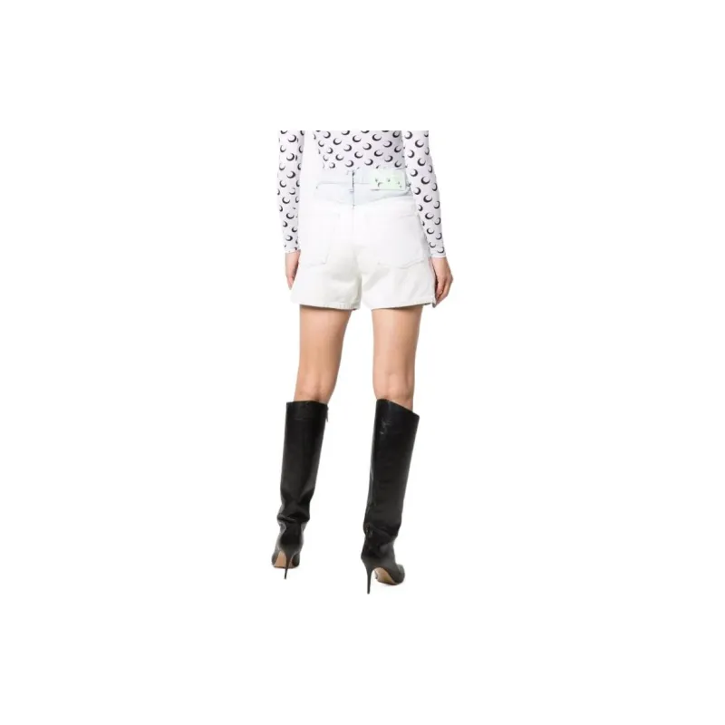 OFF WHITE FW21 Denim Shorts Women's Blue-2