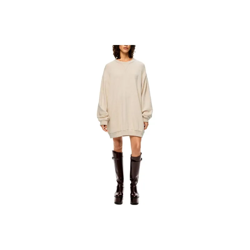 LOEWE Long Sleeved Dresses Women's Beige-1