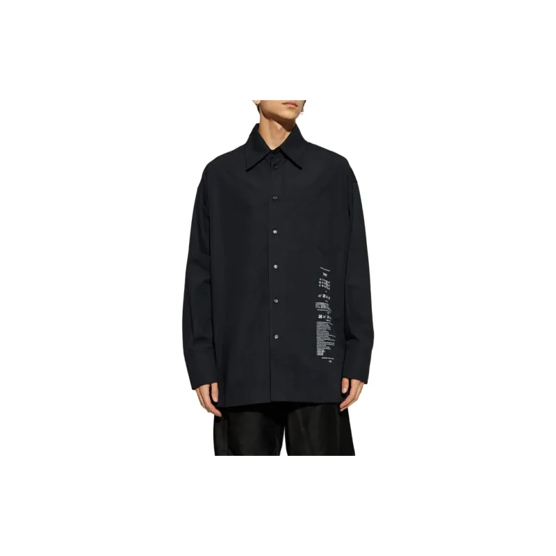 MM6 Maison Margiela Logo Printed Oversized Shirt-1