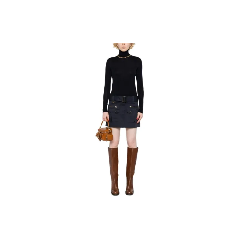 Chloé Belted Mini Skirt-1