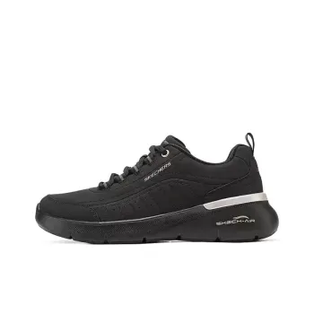 Skechers Sport Anti Slip Wear Resistant Low Top Casual Shoes Women's Black Gold
