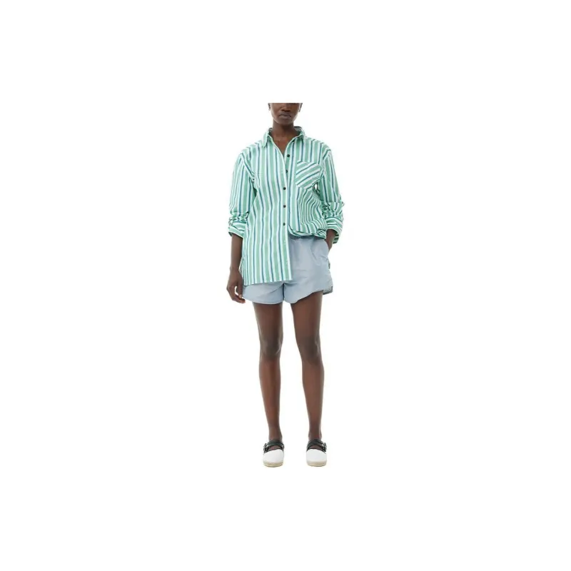 GANNI Striped Oversized Shirt-2