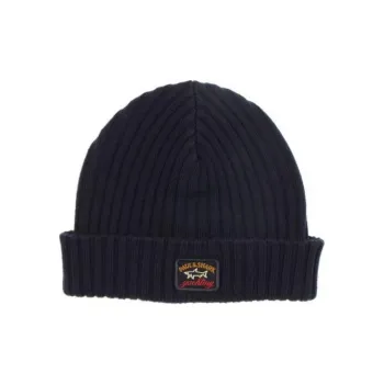 Paul & Shark Logo patch Ribbed knit Beanie