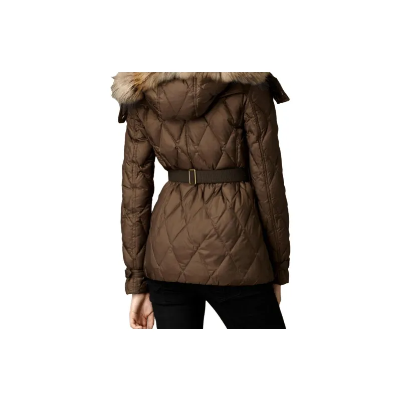 Burberry Down Jackets Women's Brown-2