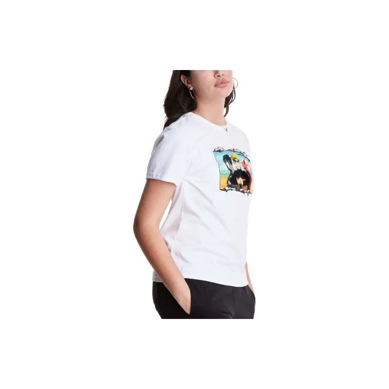 Champion Naruto Shippuden FW21 Straight T-Shirt US Version Women's White-2