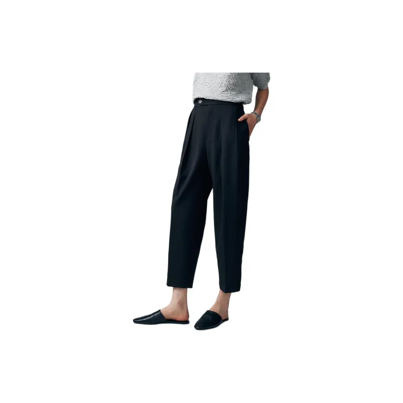 CHUMIAN Casual Pants Women's Black-2