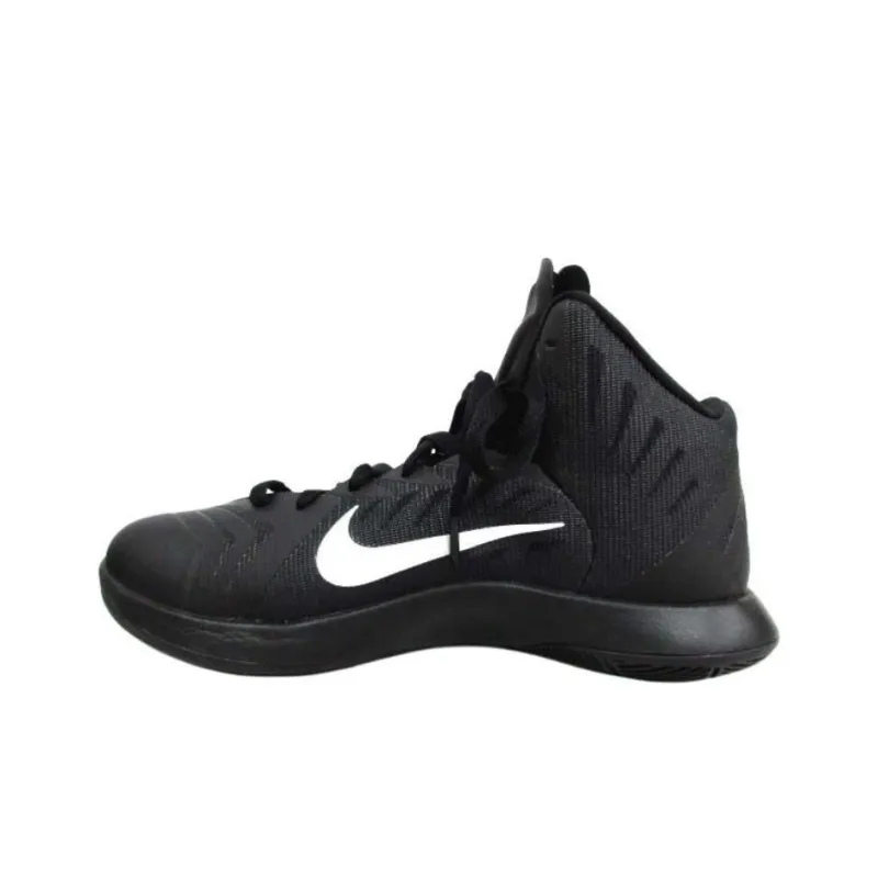 Nike Lunar Hyperquickness Anti Slip Wear Resistant High Top Basketball Shoes Men's Black-0