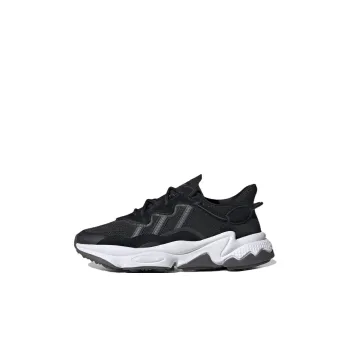 Adidas Originals Ozweego Slip Resistant Cushioning Wear Resistant Sports Casual Shoes Black White Kids'
