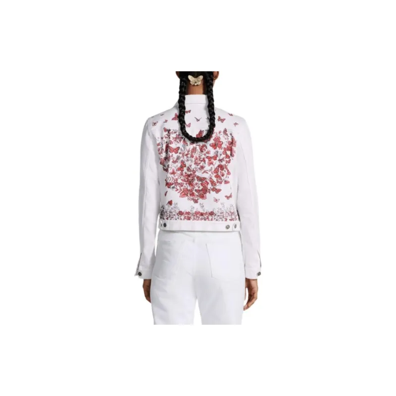 DIOR SS24 Denim Jacket Women's White-3