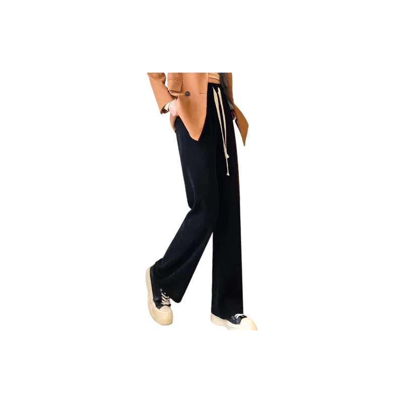 Ya Sheep People Casual Pants Women's Black-2