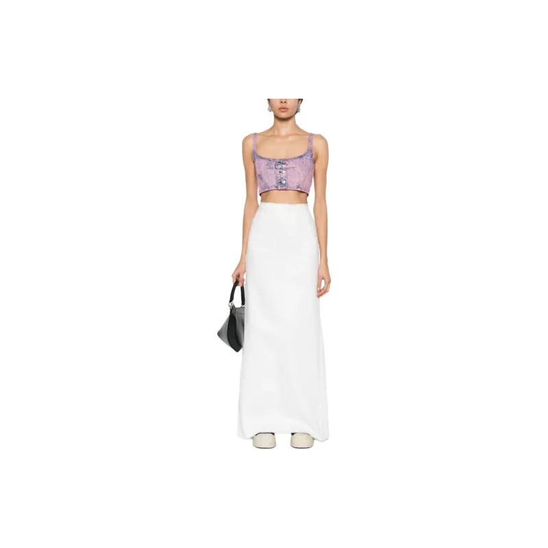 MARNI Bleached Denim Crop Top-1