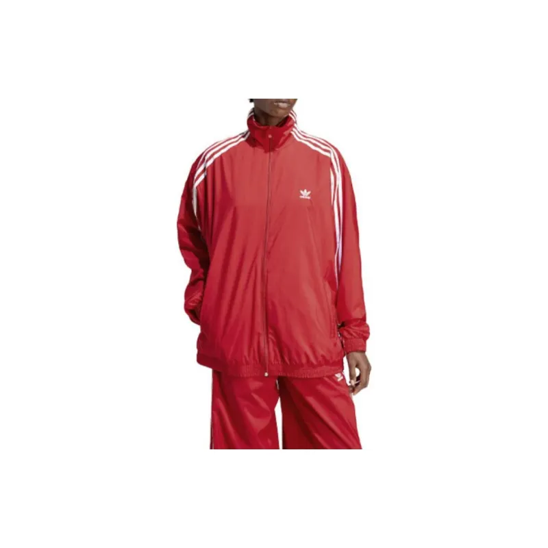 Adidas Originals ADILENIUM Jacket Women's Light Scarlet-2