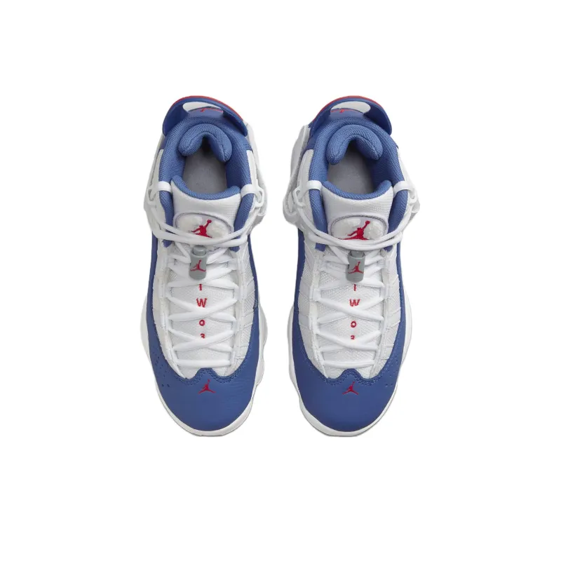 Air Jordan 6 Rings 'White True Blue' GS-3