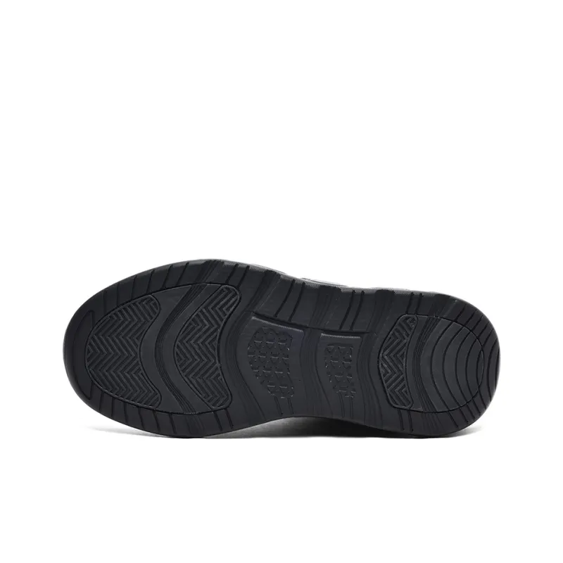 MUSHILANDI Height Increasing Thermal Mid Top Basketball Shoes Men's Black-9