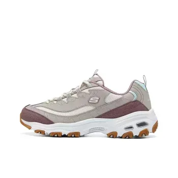 Skechers DLITES Anti Slip Wear Resistant Low Top Chunky Sneakers Women's Taupe