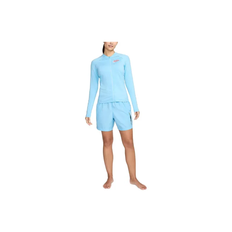 Nike Breathable UV Protection Sun Protection Clothing Women's Aqua Royal Blue-2