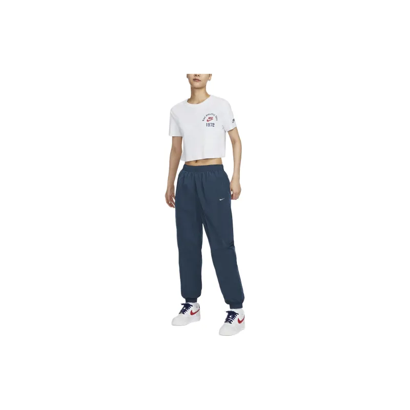 Nike Knitted Sports Pants Women's Armory Dark Blue-3