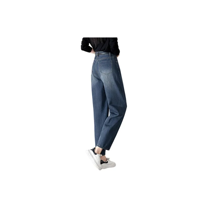 Mo Han Yi Mei Jeans Women's Vintage Blue-5