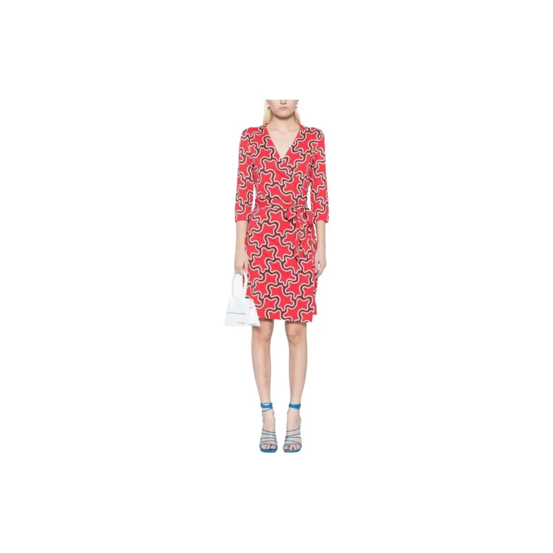 DVF Diane Von Furstenberg Julian Silk Wrap Dress-1