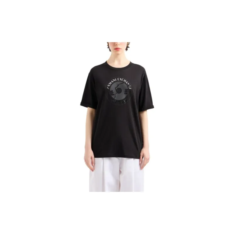 ARMANI EXCHANGE SS24 T Shirt Women's Black-3