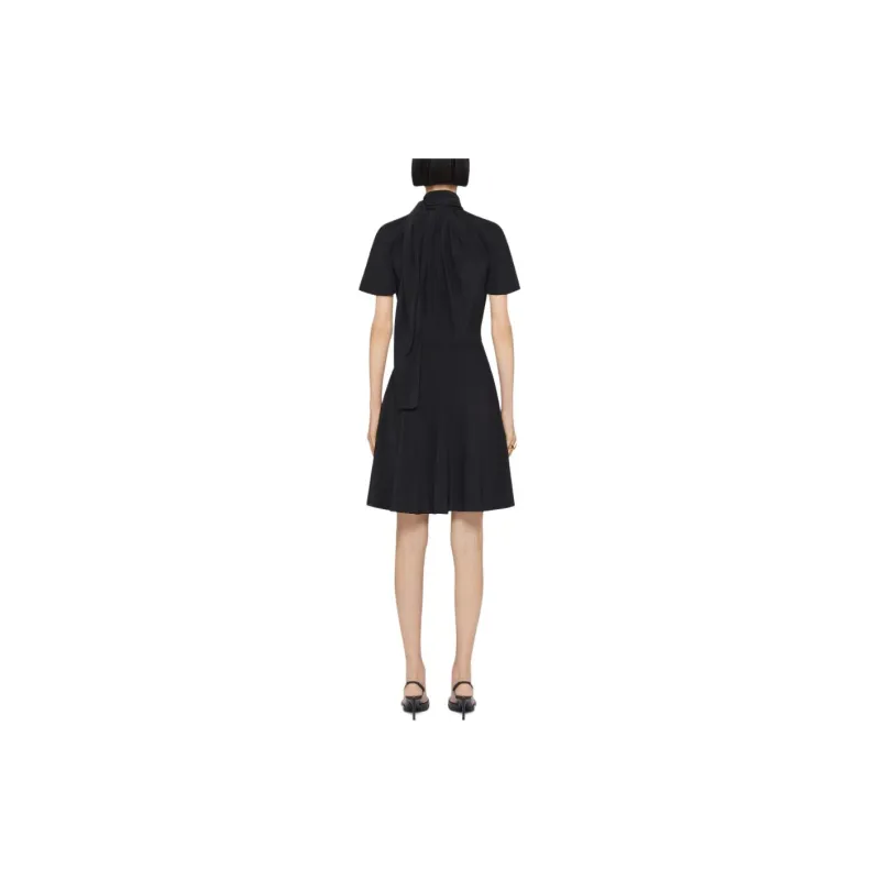 Givenchy Pussy bow Collar Silk Mini Dress-2