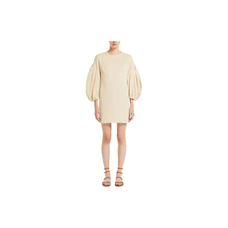 MaxMara SS24 Long Sleeved Dresses Women's Ivory-1