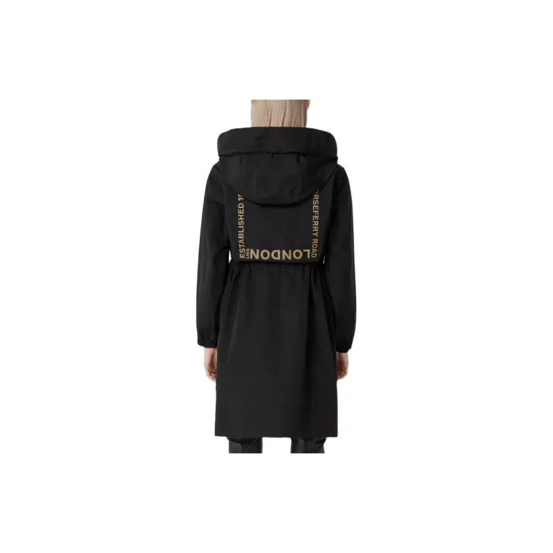 Burberry Trench Coat Women's Black-5