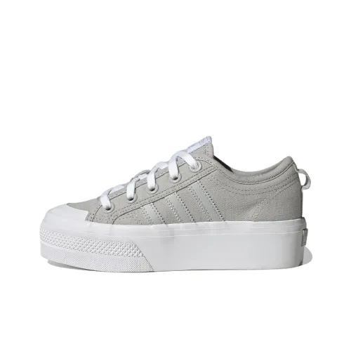 Adidas Nizza Platform Big Kid 'Grey White'