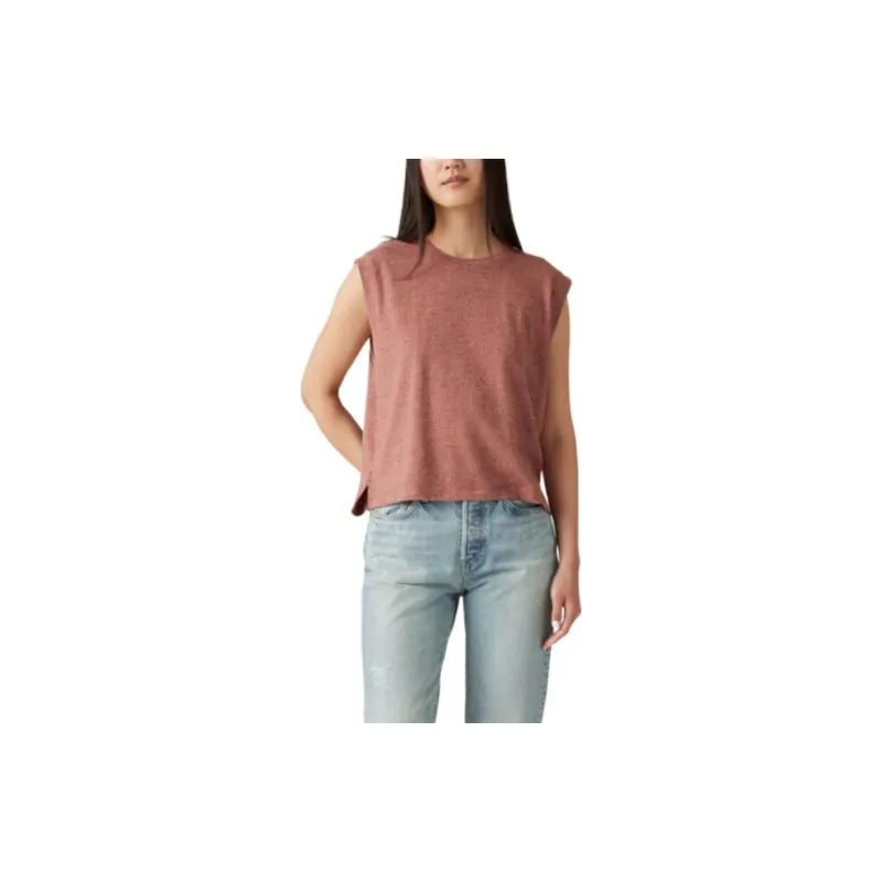 Levis Tank Tops Women's Red-1